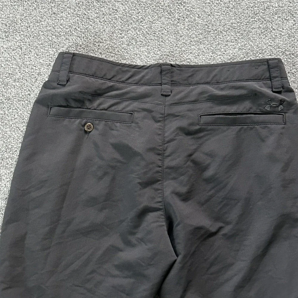 Under‎ Armour Pants Mens 34x30 Black Golf Chino Performance Stretch Nylon UA P13